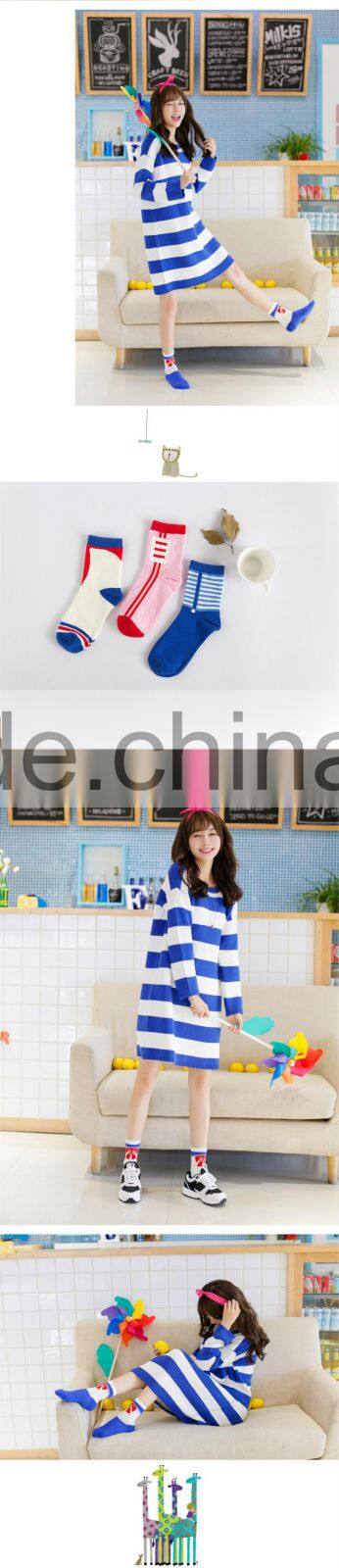 Winter or Autumn socks New personality retro art fan Cotton Socks ladies stylish socks