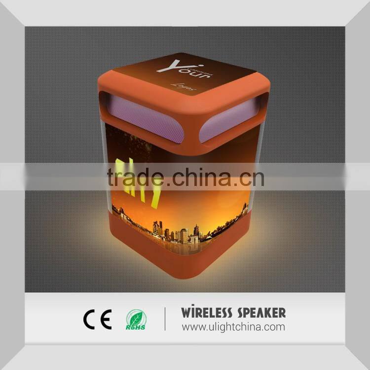 The Newest Design LED Backlight Portable Bluetooth Speaker, Wireless LED Backlight Bluetooth Speaker