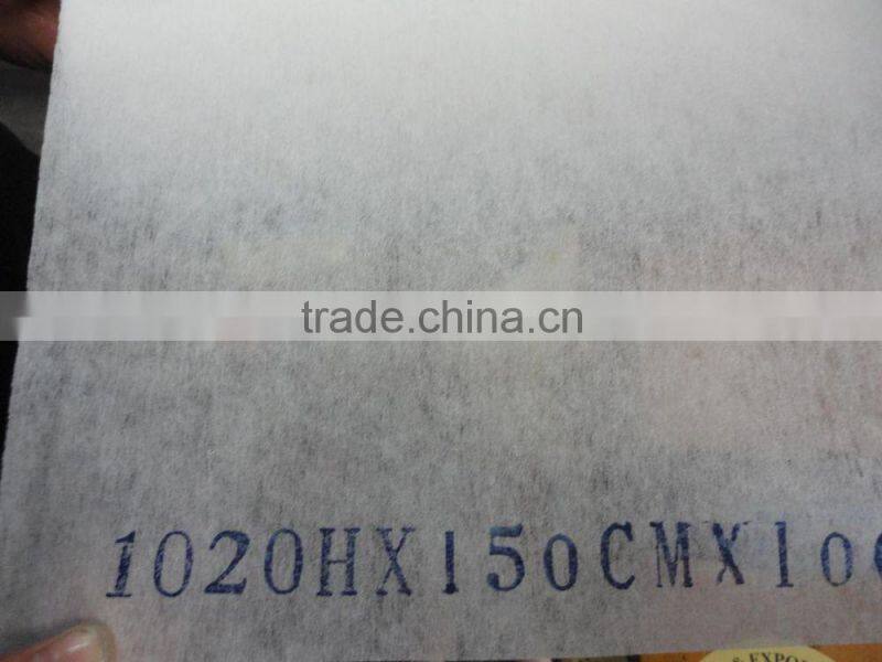 non- fusible interlining(chemical bonded fabric , nonwoven)