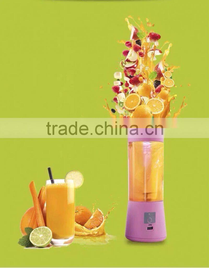 Factory supply! food grade glass electric juice cup with USB