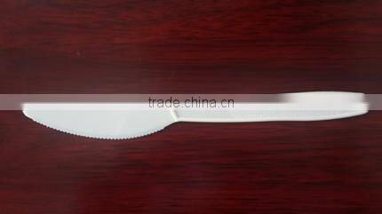 beige ps material plastic cutlery