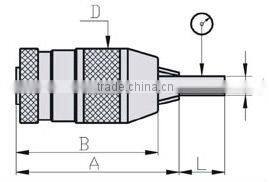 KEYLESS DRILL CHUCK WITH THREAD MOUNTED