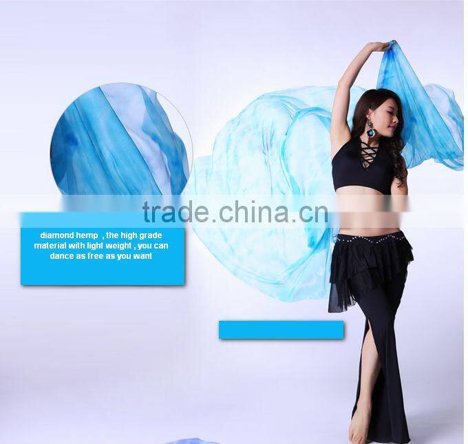 2014 Wuchieal Belly Dance Veils Made of Diamond Hemp
