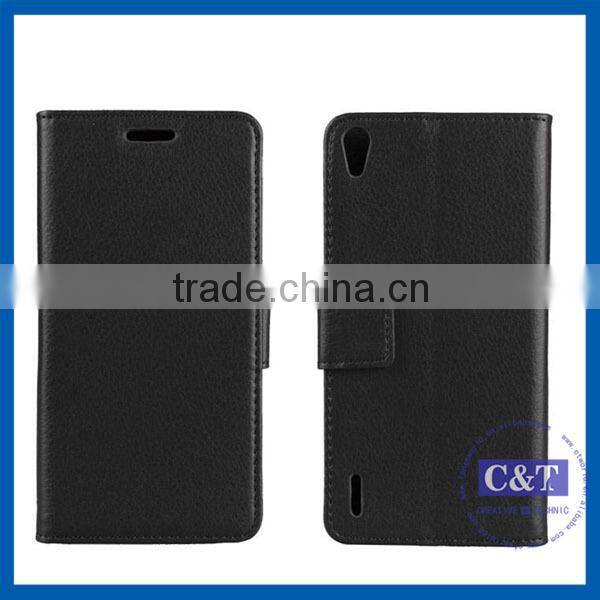 C&T Fashion new product customized flip case for huawei p7