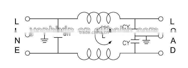 Guangzhou Factory Single Phase PCB EMI Filter