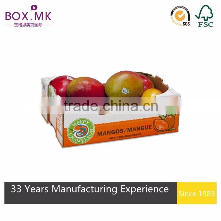 Wholesale And Free Samples Corrugated Box For Shipping Fresh Fruits Or Vegetable