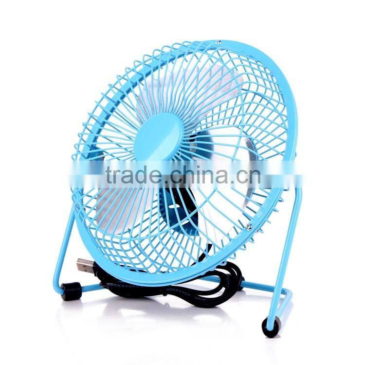 High quality cooling super mute metal mini usb fan for laptop notebook with key switch