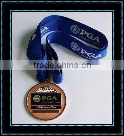 sports medal with customized ribbon