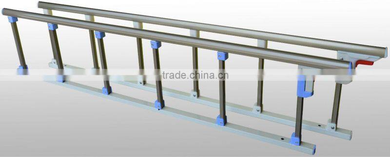 Stainless Steel Hospital Bed Side Rails , hospital bed folding guard rails