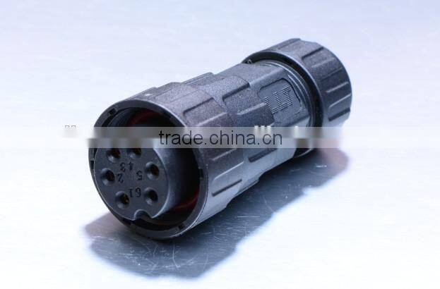 UL/TUV/SAA approved LLT M25 6 contacts wire to board connector waterproof connector