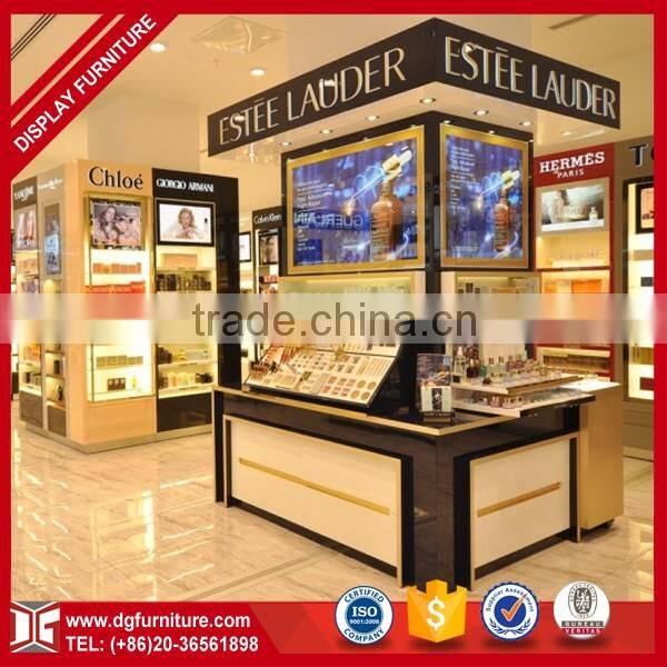 Luxury High End Wood Mall Cosmetic Kiosk
