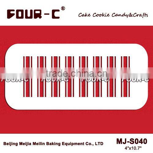 Large Stripe cake side stencil,sugar art stencil,cake decorating tools