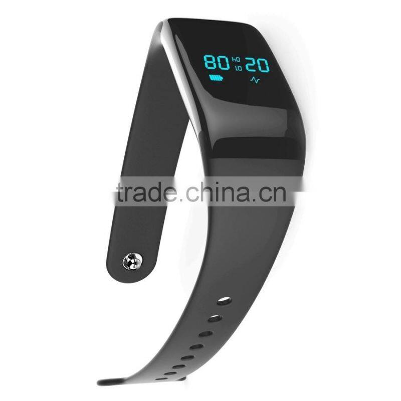 2016 new fitness tracker heart rate monitor bluetooth Smart bracelet with pulse induction