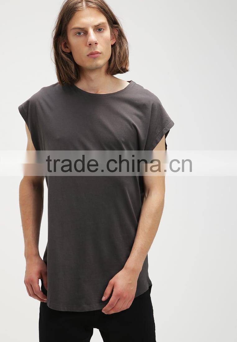 High Quality Crew Neck Preshrunk Combed Cotton Screen Printed Elongated Men white t shirt t-shirt