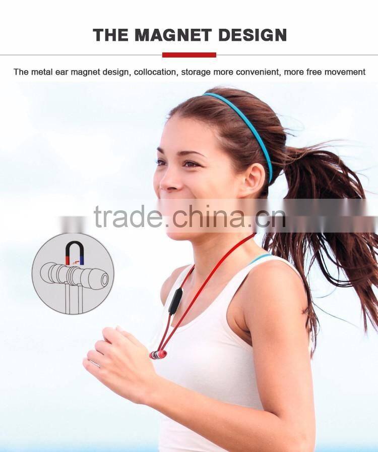 2016 hot selling sport bluetooth wireless earphone