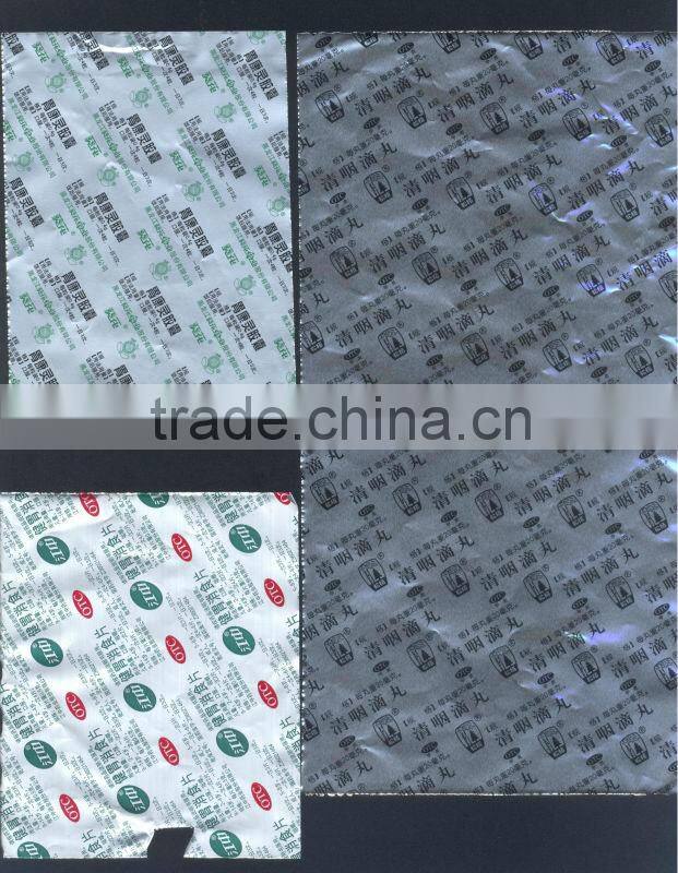 High Quality capsule and tablets blister aluminum foil for medical packaging