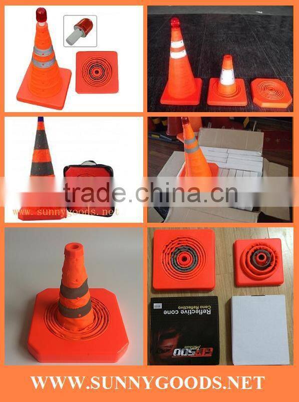 height 700mm retractable safety cones trafic cones
