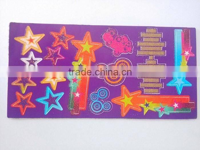 Die-cut printing white PVC sticker