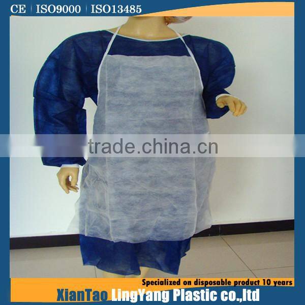 Nonwoven disposable apron durability flexible for medical beauty salon