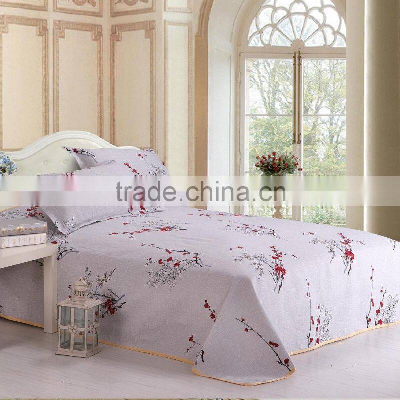 Blue cotton wholesale embroidered indian bedspreads turkey cheap hotel bedspreads with elastic wholesale