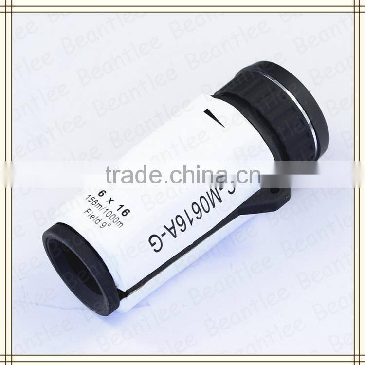The fashionable 6x16 mini cute pocket monocular telescope for kid watch