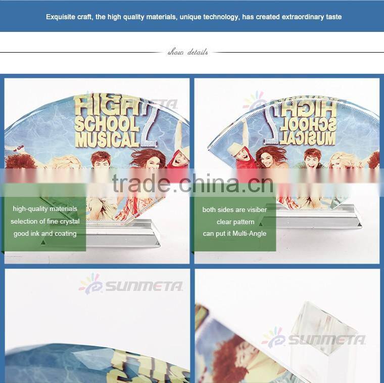 2016 Best Souvenir Gifts Fan-shaped Crystal