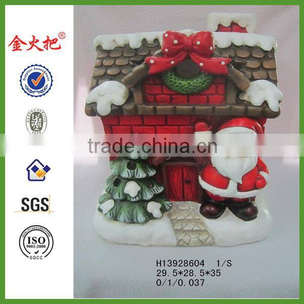 Christmas reindeer decoration with lantern