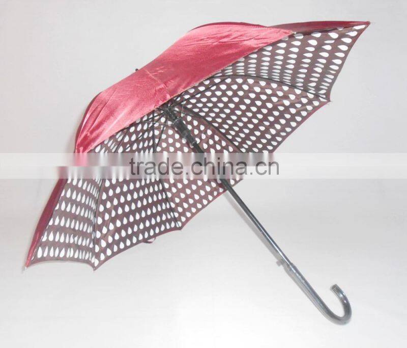 double canopy umbrella with water drop design