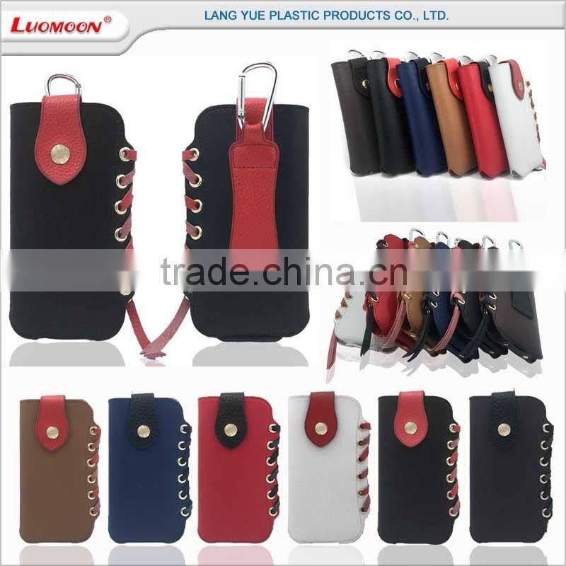 plain pu leather custom metal phone case for blu advance 4.0 for digicel dl910