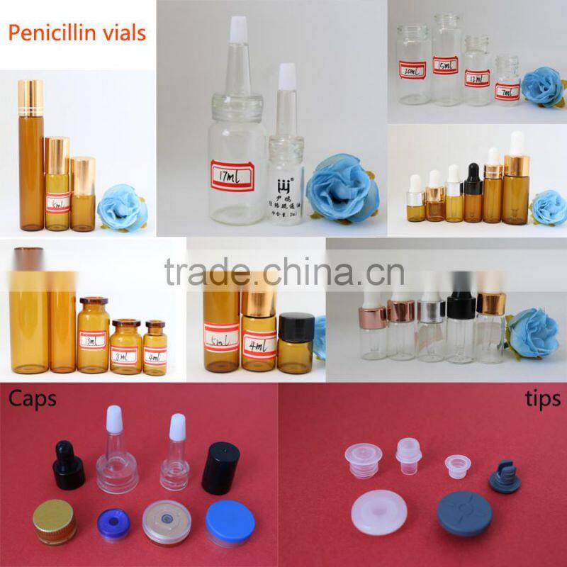 Penicillin bottle for chemical with Injection and glass vial for steroids pill 4ml