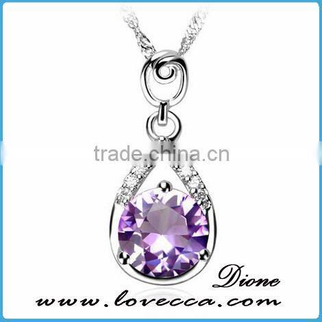 wholesale 2016 Hot square pendant sterling 925 silver necklace