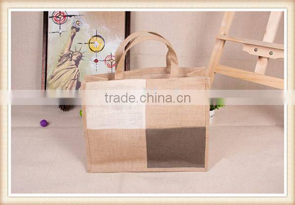 jute bag bangladeshi with wooden handle