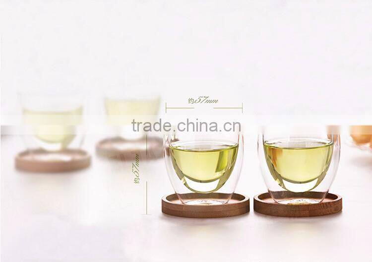 High Quality Custom Double Wall Shaker Small Joyshaker Glass Tea Cup