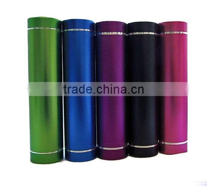 XSR-P01 Colorful 2600mAh Cylinder USB Power Bank External Battery Charger for Samsung S4 s3 for iPhone for Mobile Phone