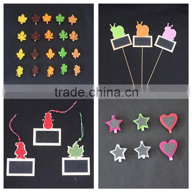 Piano shape wooden memo clip, decoration paper clip