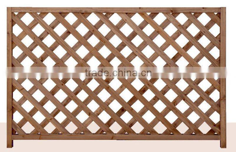 European style square shape wooden garden lattice