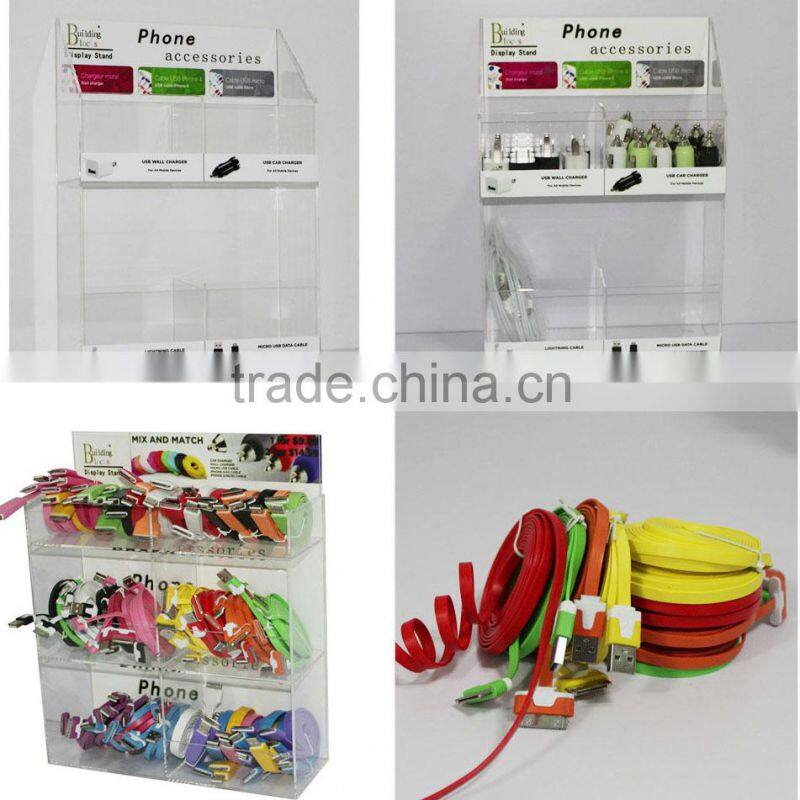 SSW-CA-101 Acrylic Head-set Counter Top Display with LED lights