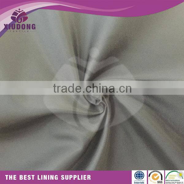 100% polyester 190t taffeta gray lining