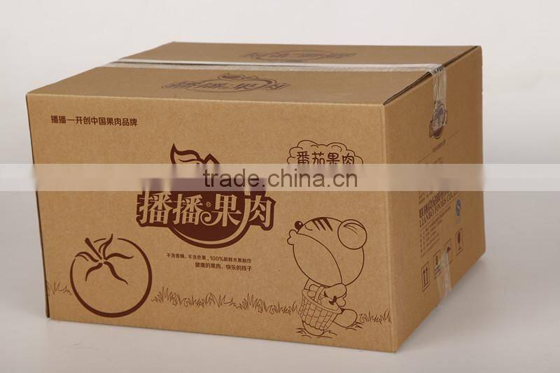 corrugated box and wine bottle packaging Fresh Fruit Corrugated Box Packaging for Apple and Grapes Packing