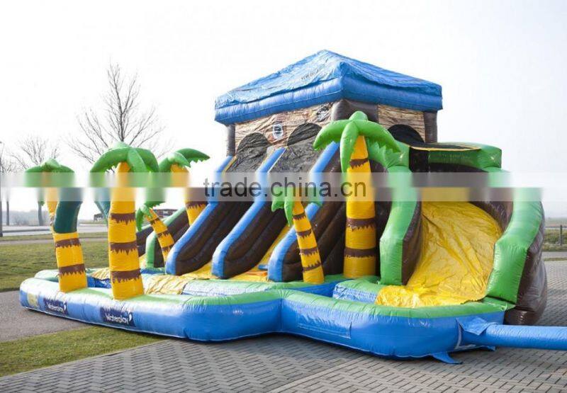 Jumpfun inflatable water slide JFIS-1211 inflatable water park kids inflatable wet slide