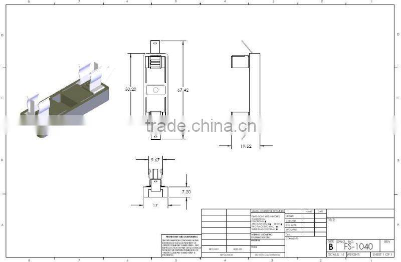 10x40 Festoon Holder