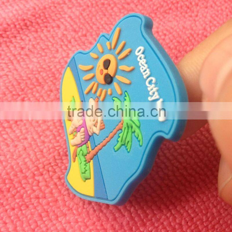 Cookies design embossed PVC rubber patch,brand logo rubber souvenir gift