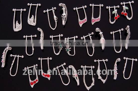 Faux ear helix ear cartilage ring body piercing jewelry factory price