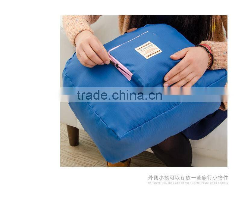 fashion polyester travel fold bag carry bag