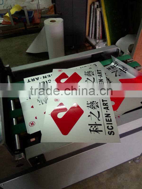 roll material Automatic Flatbed Screen Priting Machine+UV dryer/IR tunnel+ lamination+cutting
