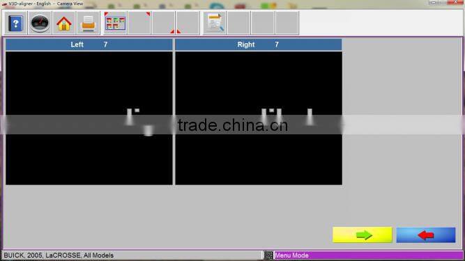 3d wheel alignment machine with multi languages and car data