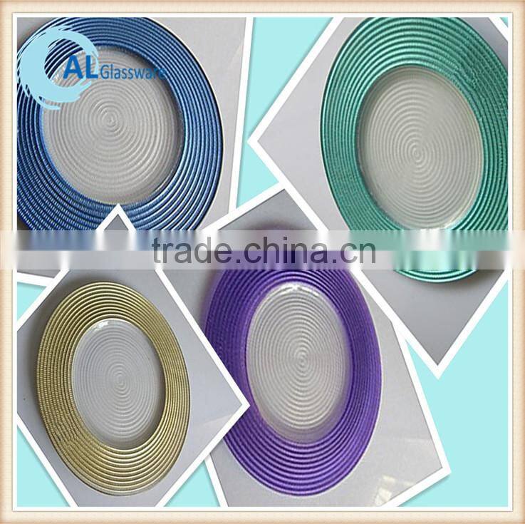 wholesale gold charger plate dinner plate