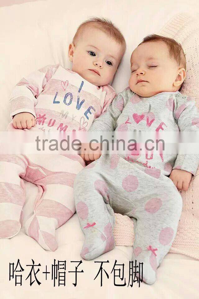 Long sleeve baby rompers love mama papa boys girls babies clothes newbron cotton clothing one pieces body suit