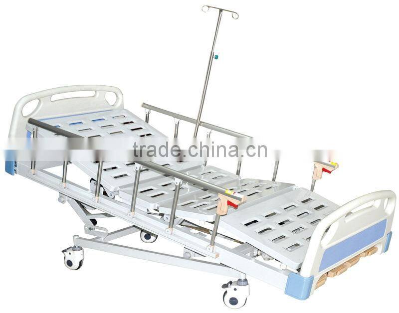 OEM two functions manual hospital bed with dining board hospital beds electrical hospital bed