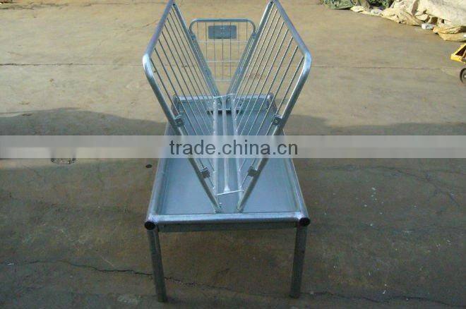galvanized horse feeder